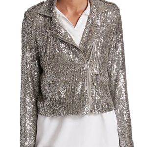 NWT Generation Love Robin Sequin Moto Jacket